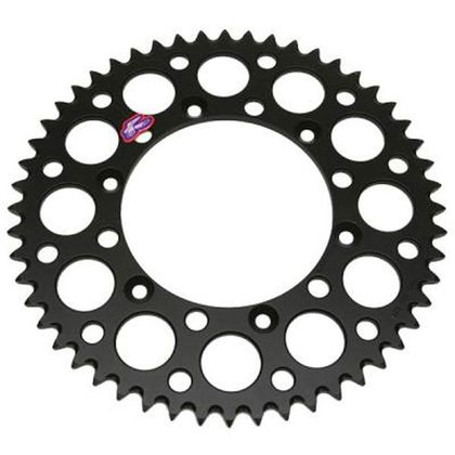 Couronne Renthal Ultra light Anodise noir Anti boue 52 dents