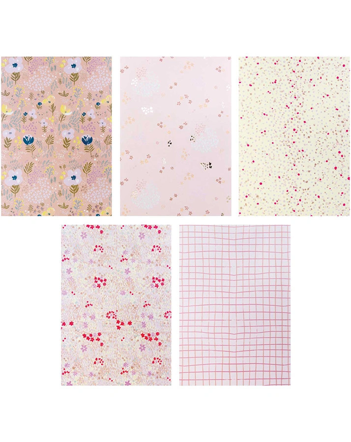 Motivpapier-Block CRAFTED NATURE 30 Blatt in neon/glitter
