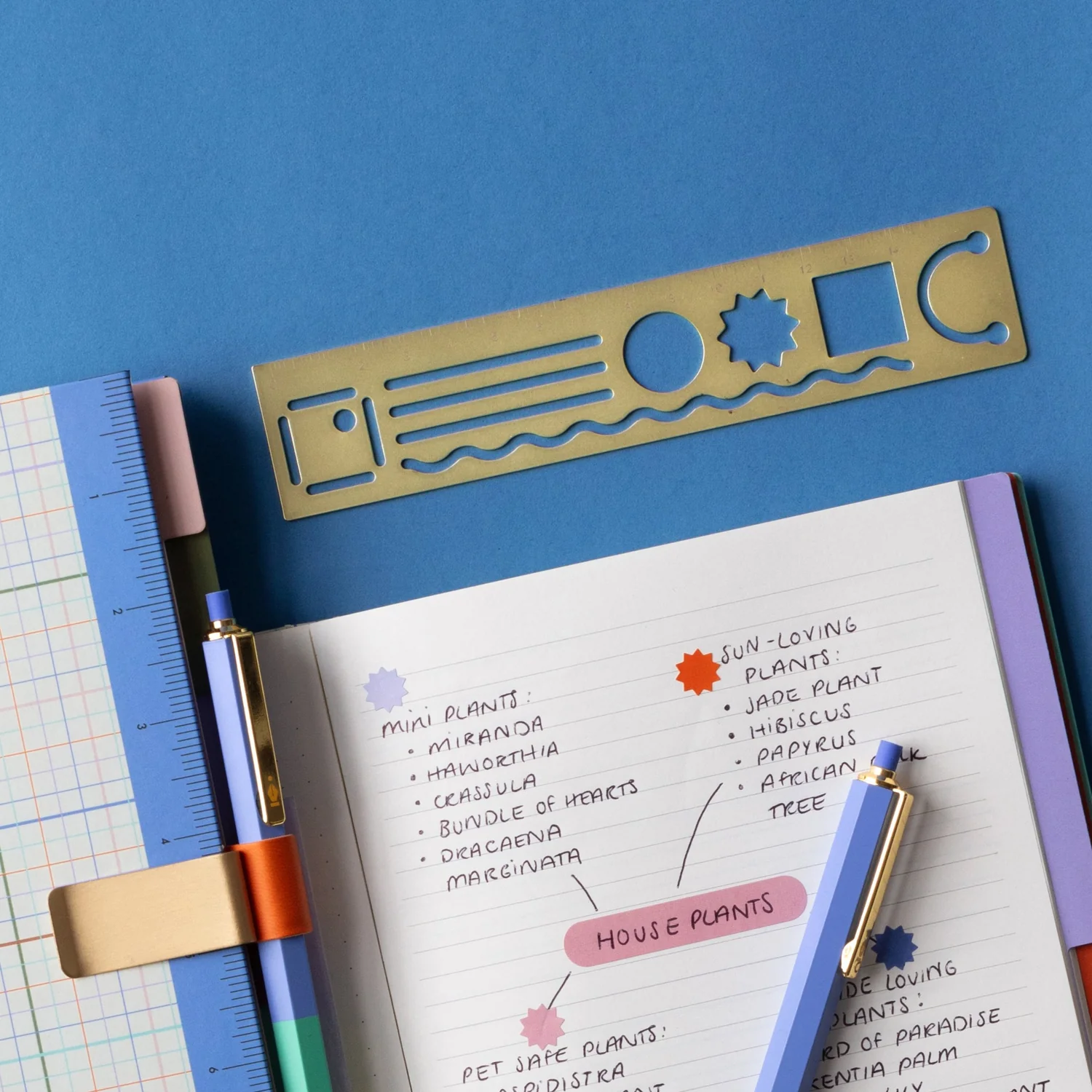 Inkerie 3 in 1 Metal Ruler