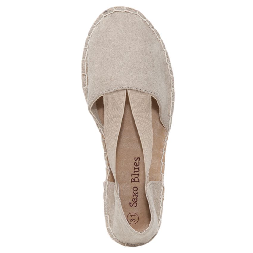 Espadrilles ajourées effet peau de pêche du 28 au 38 - Beige
