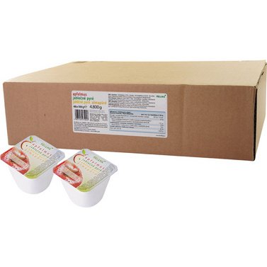 Compote de pommes, 48 portions, dans un carton