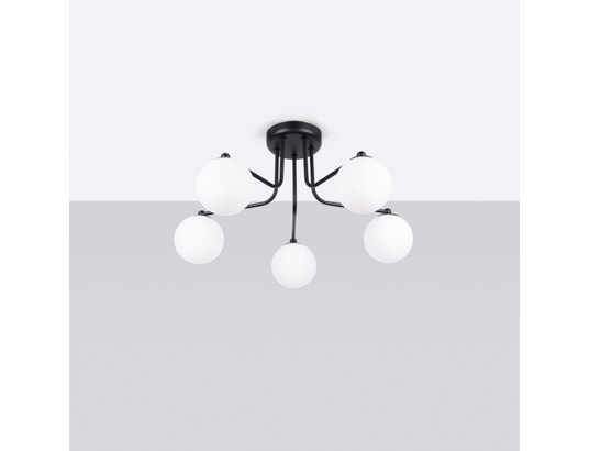 SOLLUX LIGHTING - Lustre astral 5 noir