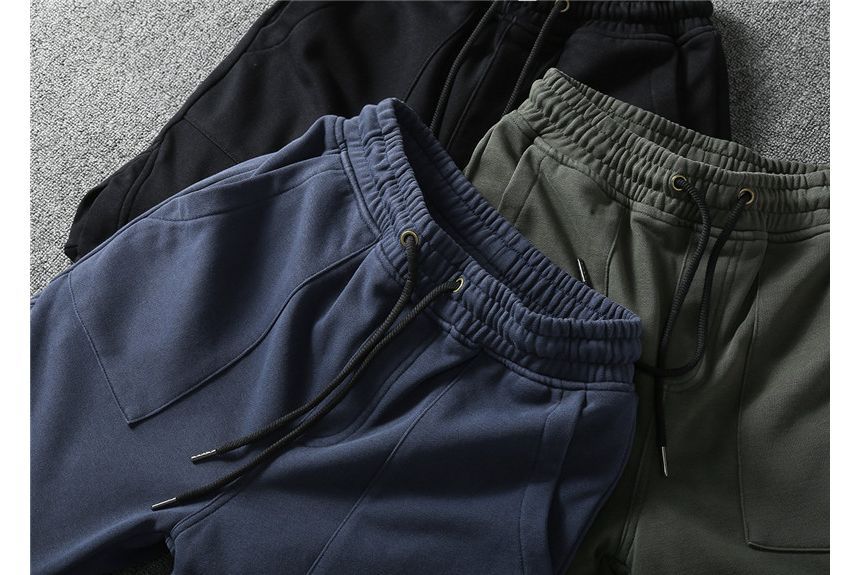 Acrius - Effen joggingbroek met trekkoord in de taille