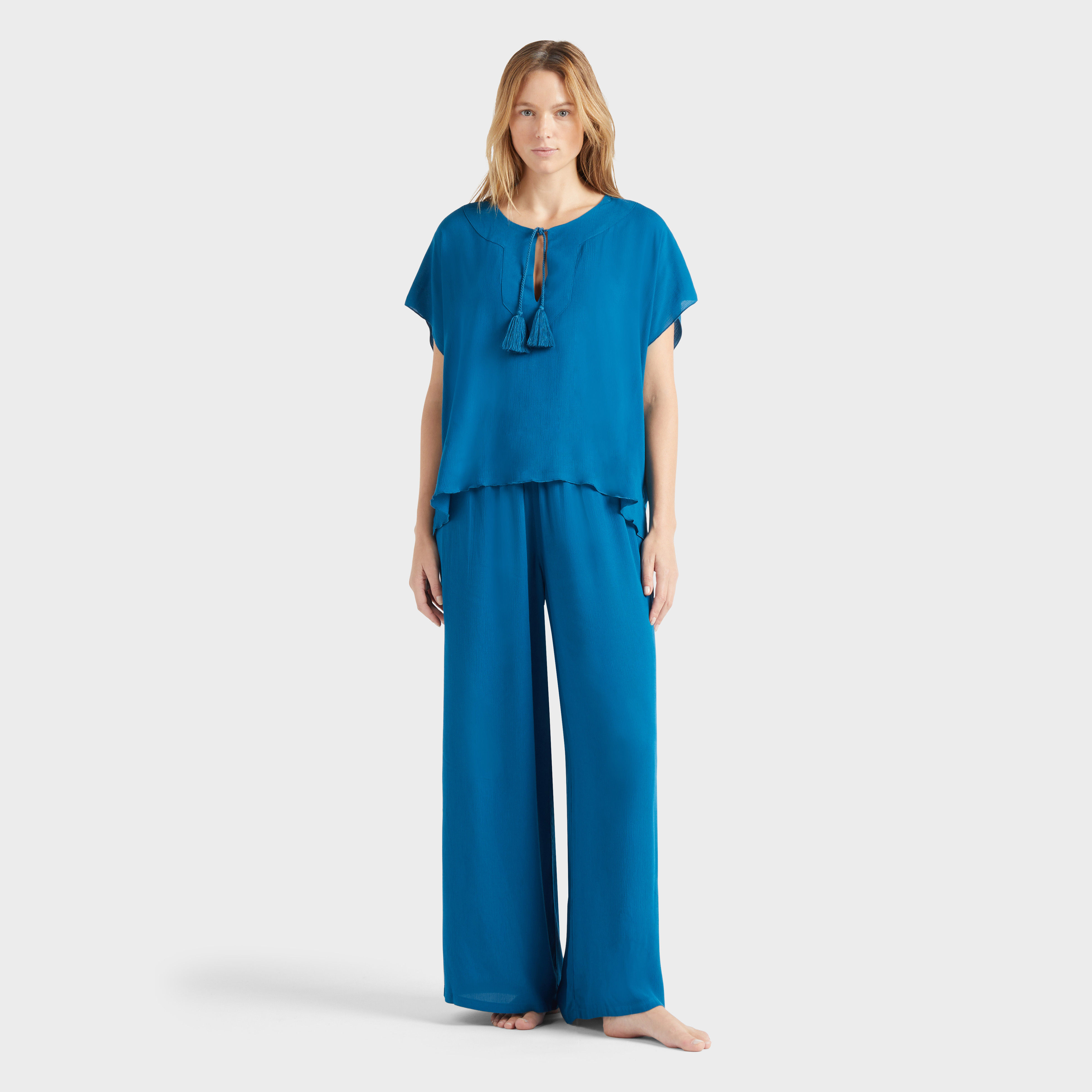 Chemise en viscose femme uni