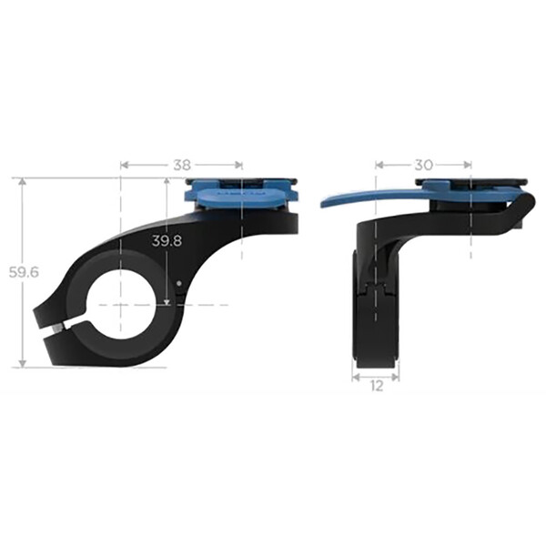 Quad Lock - Support Guidon Vélo Déporté Out Front Mount Noir