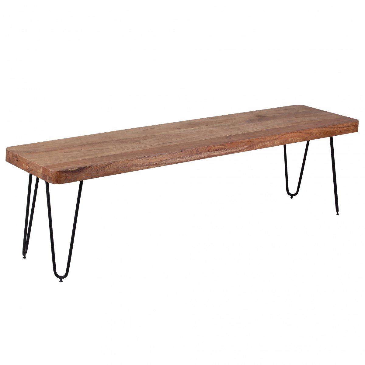 Sitzbank - Akazie massiv lackiert - 160 cm