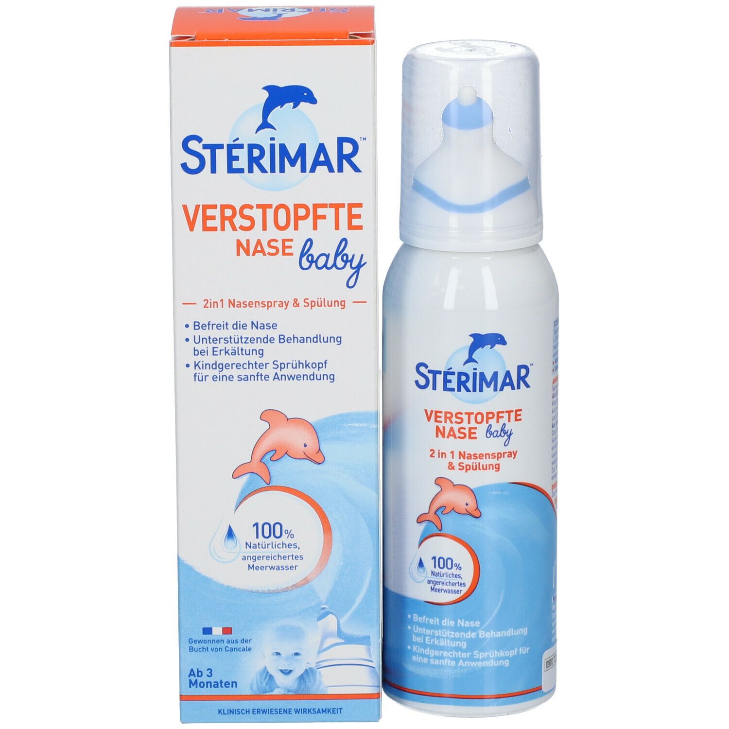 STERIMAR® Verstopfte Nase Baby 2in1 Nasenspray & Spülung