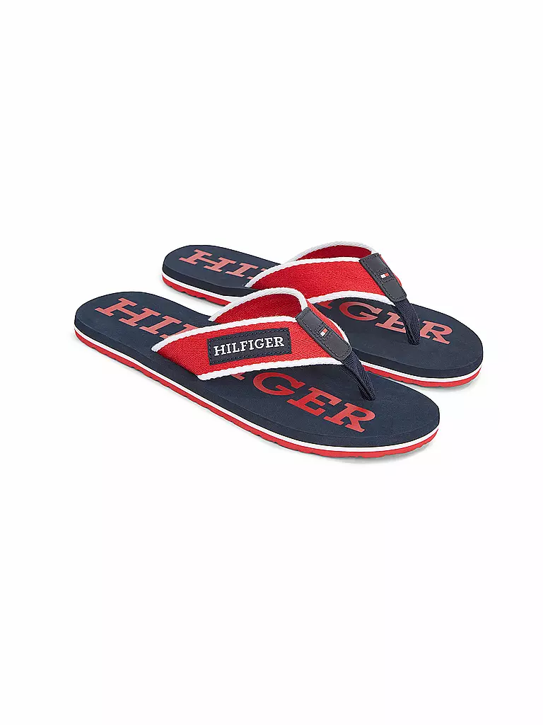 TOMMY HILFIGER Badeschuhe - Zehentrenner  rot