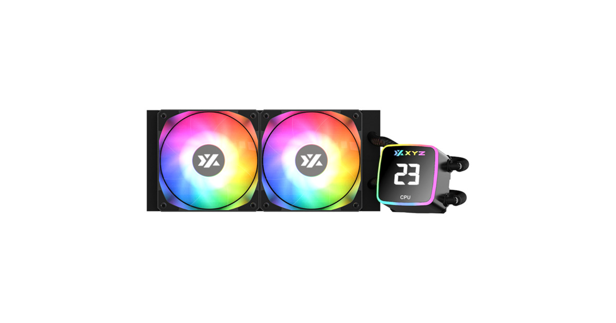 XYZ PC GearAquapulse AIO 240 waterkoeling  (Zwart, ARGB, PWM)