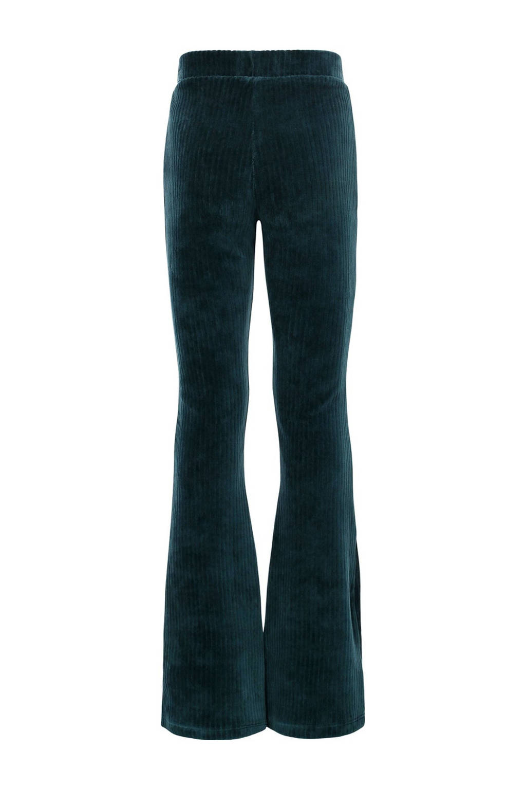LOOXS fluwelen flared broek donkergroen