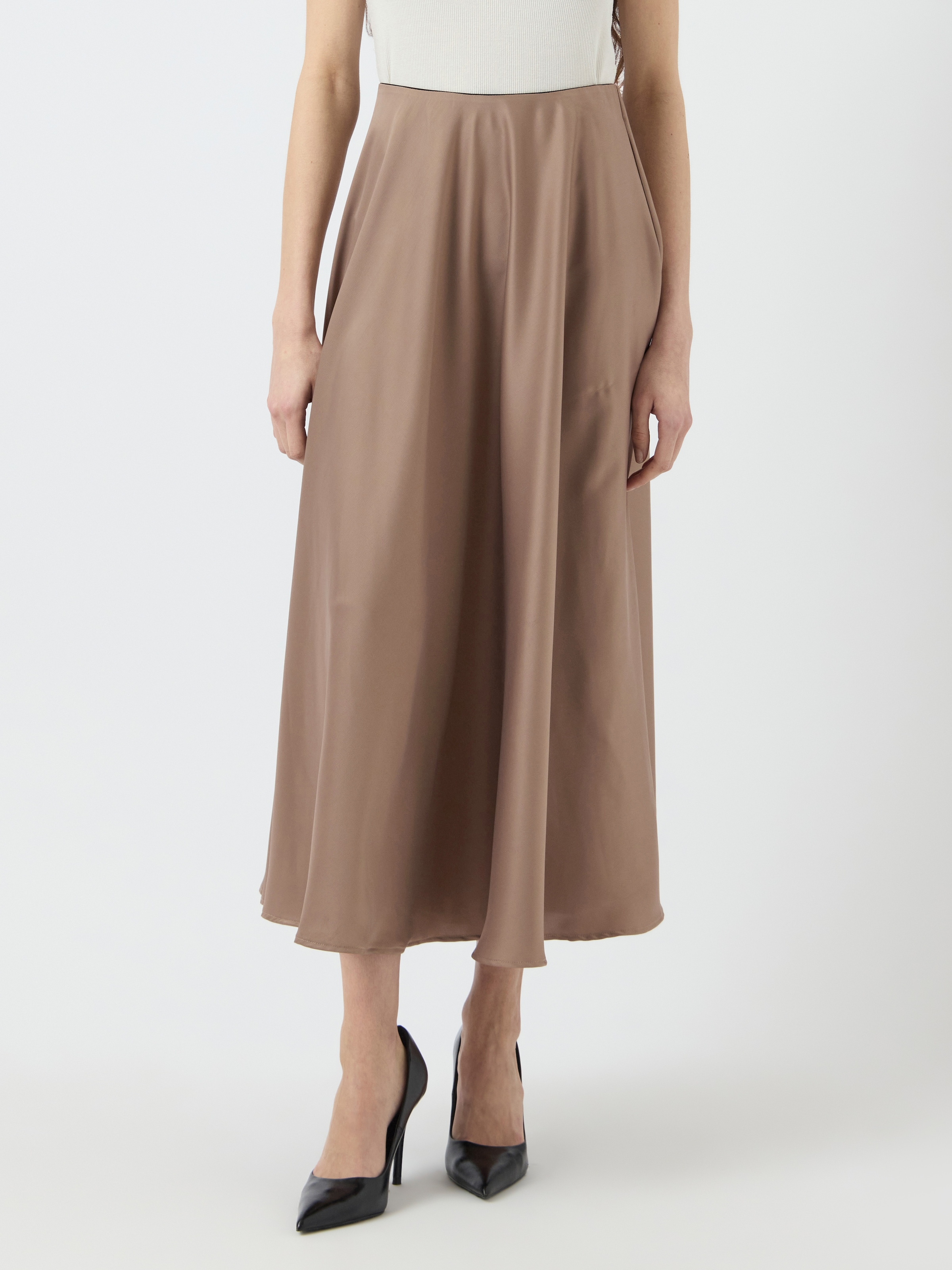 Y.A.S Satinrock »YASPELLA HW VOLUME ANKLE SKIRT S. NOOS«