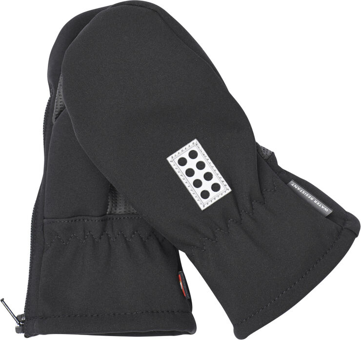 LEGO kidswear-LEGO børnetøj LWARIPO 702 - MITTENS SOFTSHEL Sort