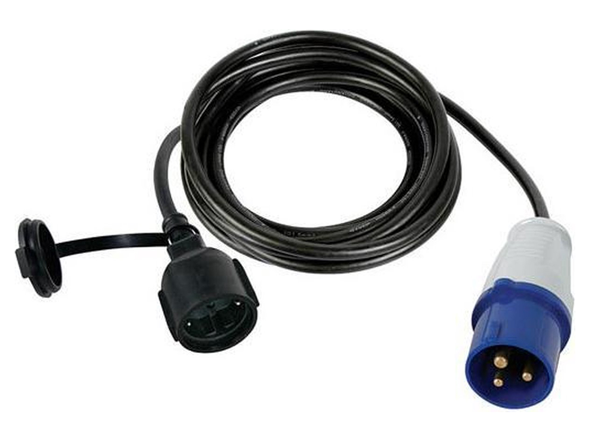 Perel ECEEC3M-3-G CEE Schucko verloopkabel - 3 meter