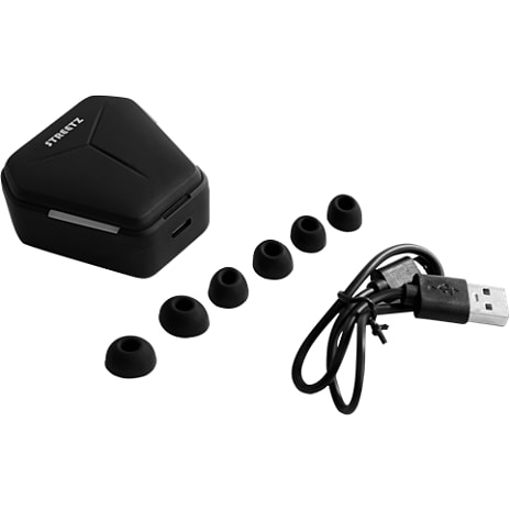 Streetz T300 Gaming TWS in-ear hørestelefoner - sort