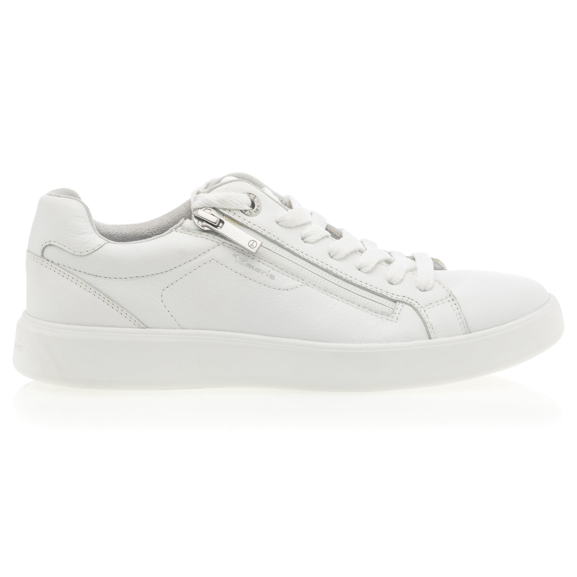 Baskets basses Femme en cuir blanc