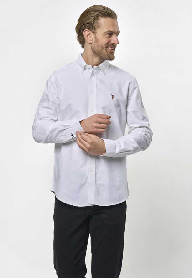 U.S. Polo Assn. USPA Shirt Armin Men 11-0601tcx white