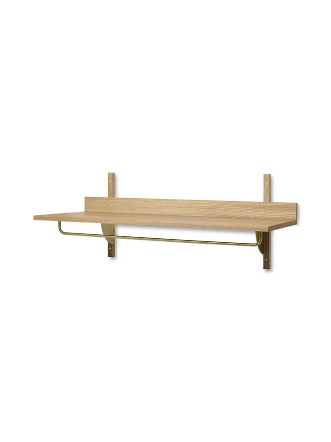 ferm LIVING Sector Rack Shelf Oak/brass