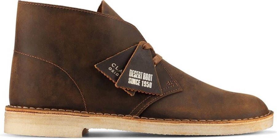 CLARKS ORIGINALS Clarks Veterschoenen Heren Desert Boot Heren Maat: 40 Materiaal: Leer Kleur: Bruin