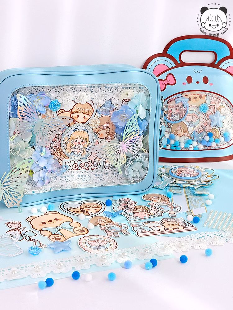Milena - Cartoon Badge DIY Kit / Sticker / Tas / Set (Verschillende ontwerpen)