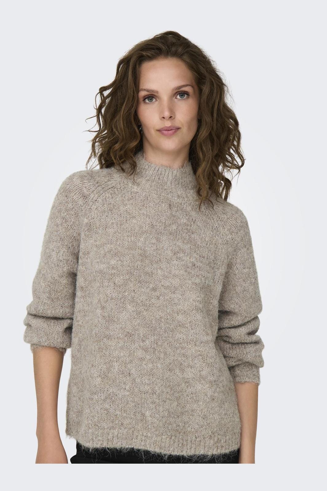 JDY Jdyzoey Life L/S Hn Raglan Pul Knt 4572959 chateau gray melange