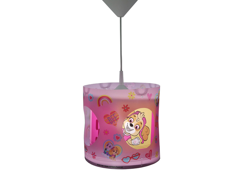 Draaibare hanglamp Paw Patrol, in hoogte verstelbaar