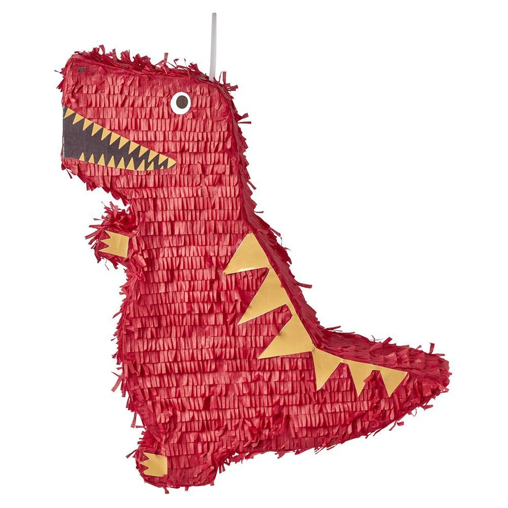 Piñata dinosaure rouge L50xl48xH10cm