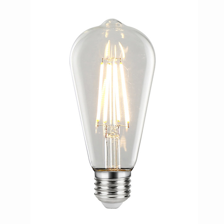 Lot 2 ampoules LED à filament ST64 E27 806lm 5.9W = 60W Ø6.4cm Jacobsen blanc chaud