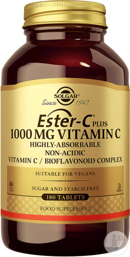 Solgar Ester-C Plus 1000mg Vitamine C 180 Comprimés
