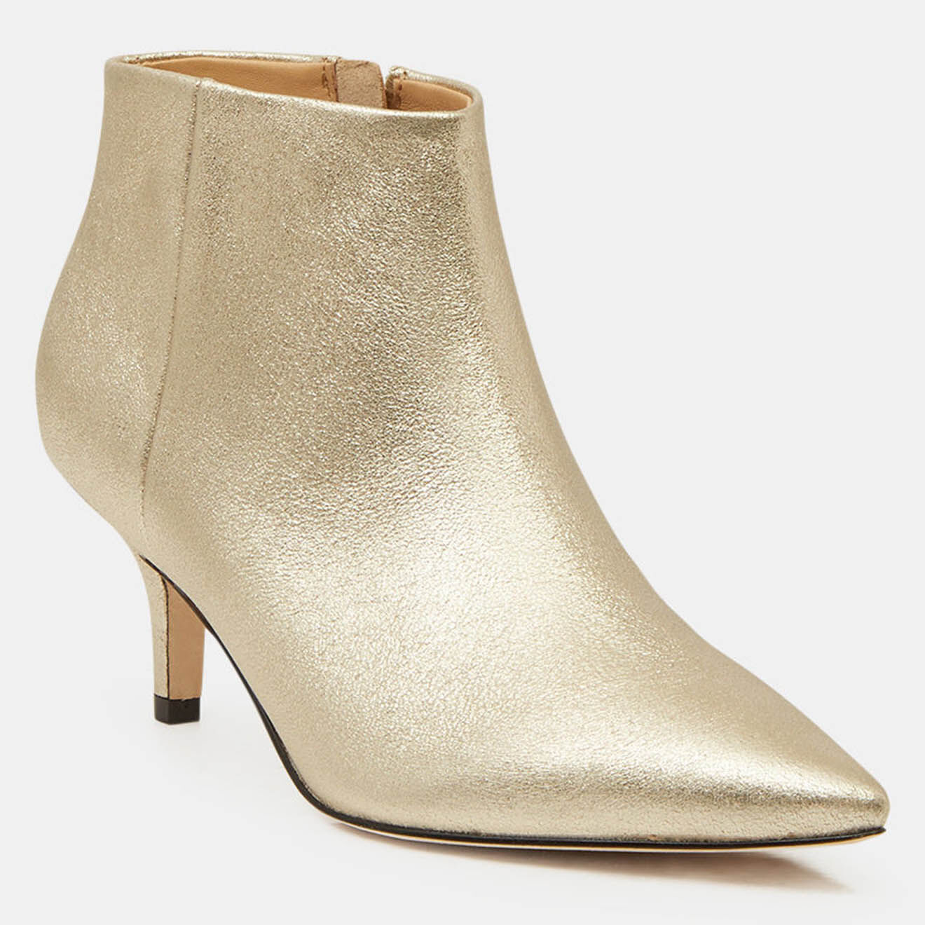 Tommy Hilfiger Bottines en Cuir à talon Elevated dorées - Talon 7 cm