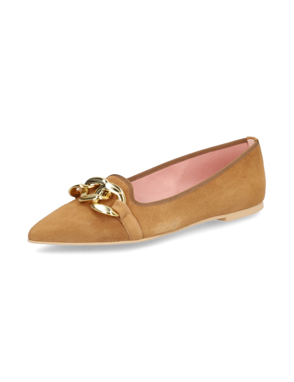 Veloursleder Ballerina