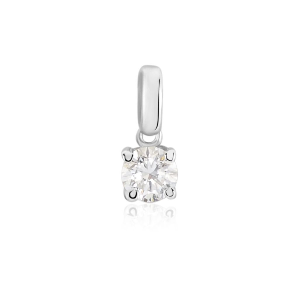 Pendentif Aphrodite Or Blanc Diamant