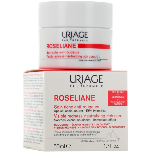 Crème riche anti-rougeurs Uriage Roséliane