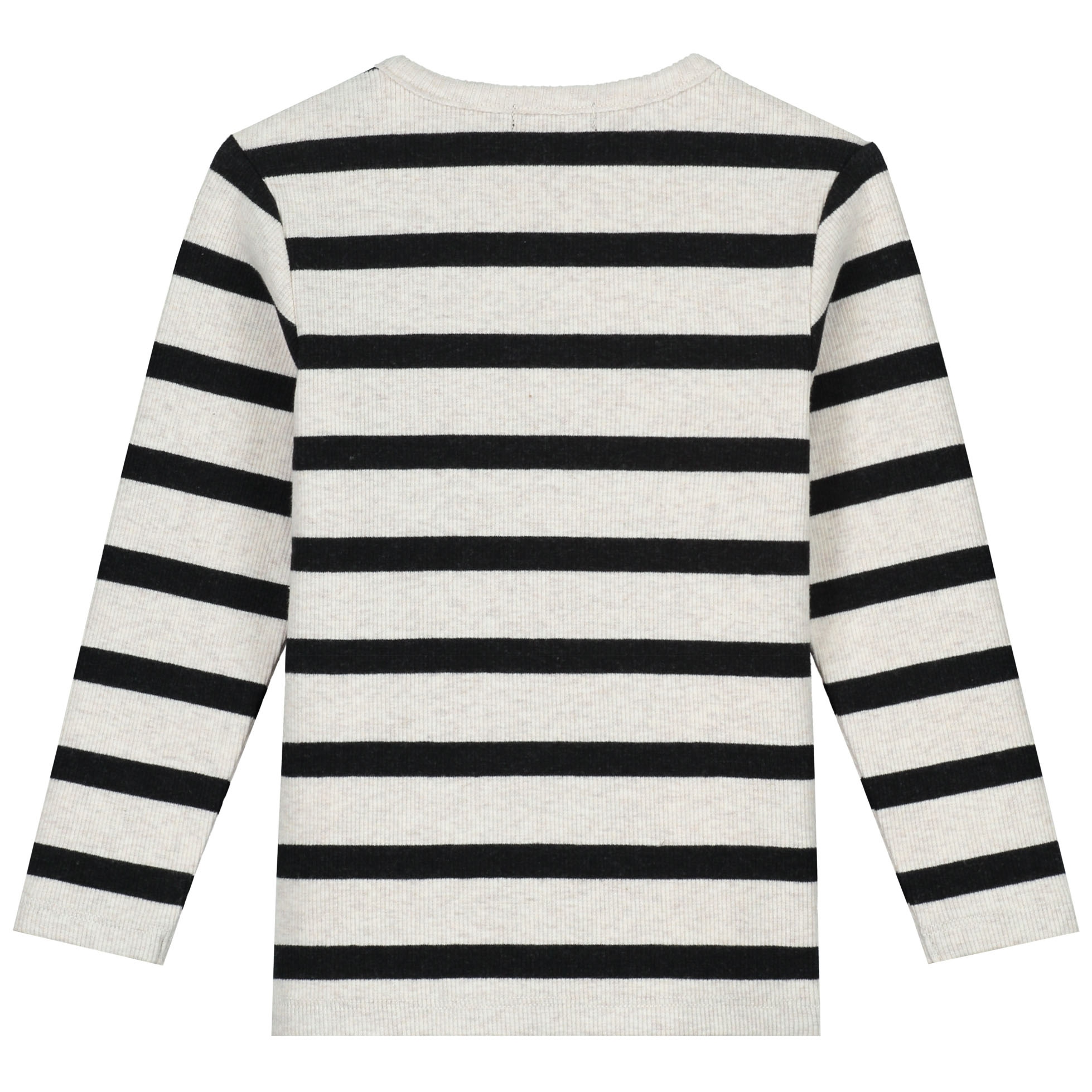 Sweet Petit baby shirt Sepp lange mouwen strepen beige