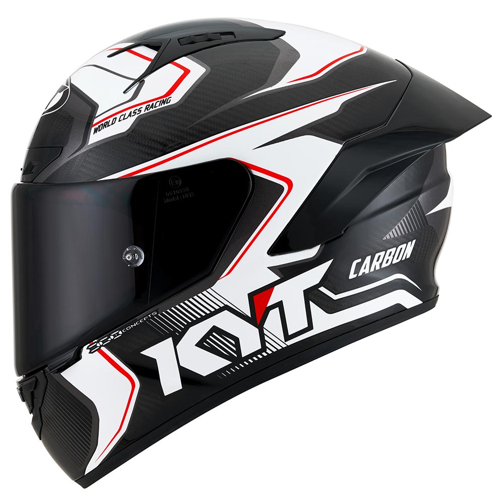 kyt - Casque NZ-Race Carbon Competition Noir / Blanc