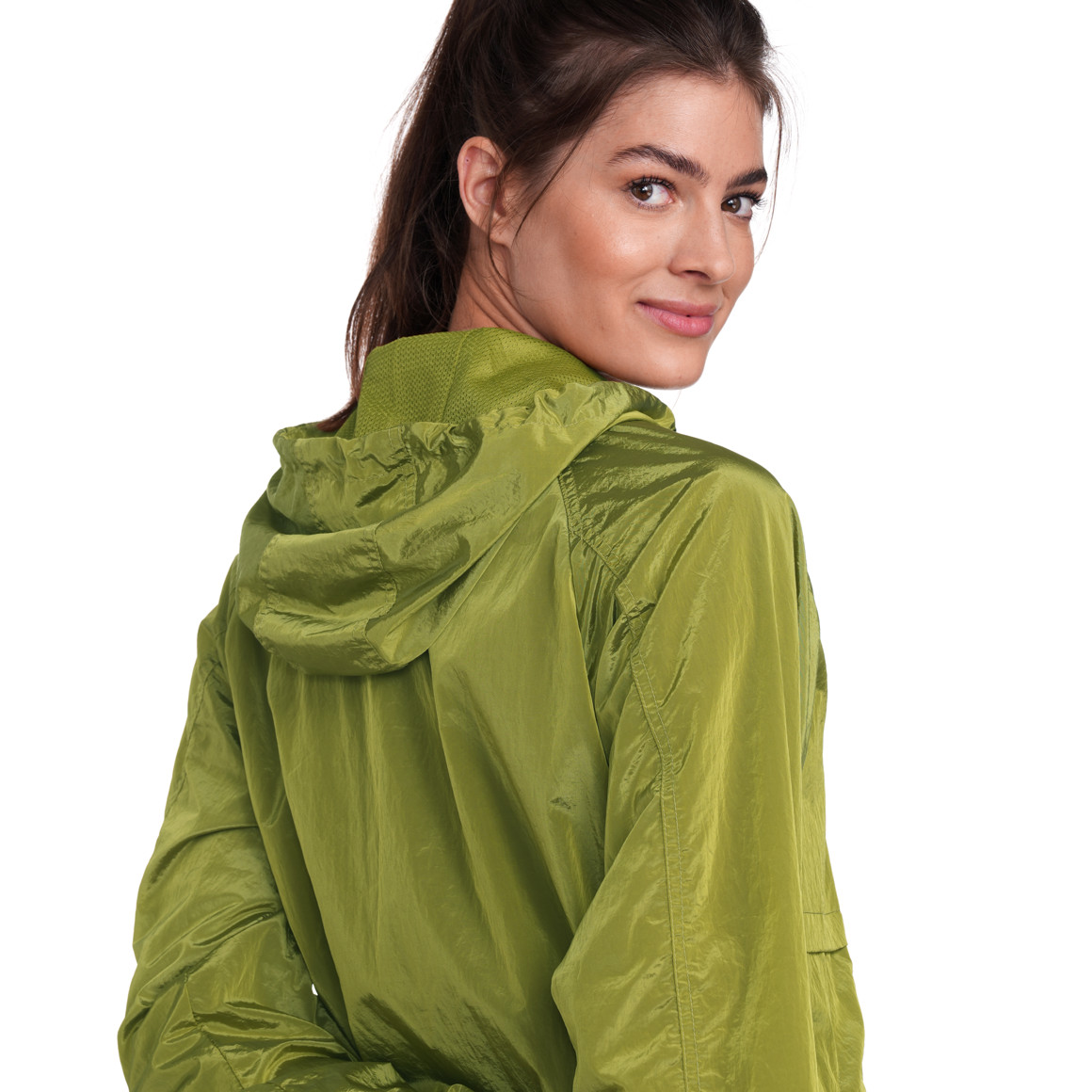 Gina Sports Damen Sport-Jacke mit Kapuze gelbgrün