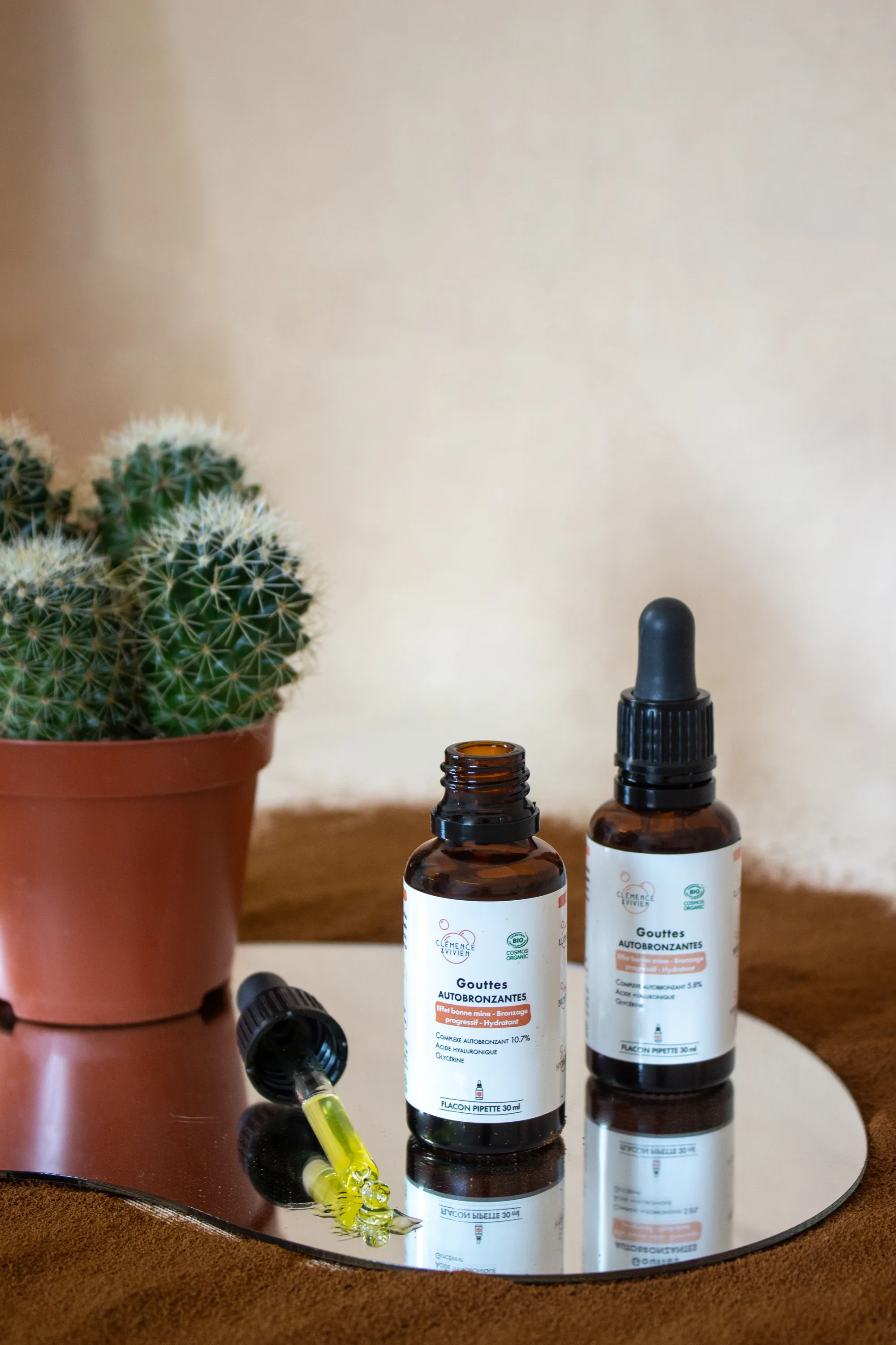 Clémence et Vivien Gouttes autobronzantes pour visage-30 ml