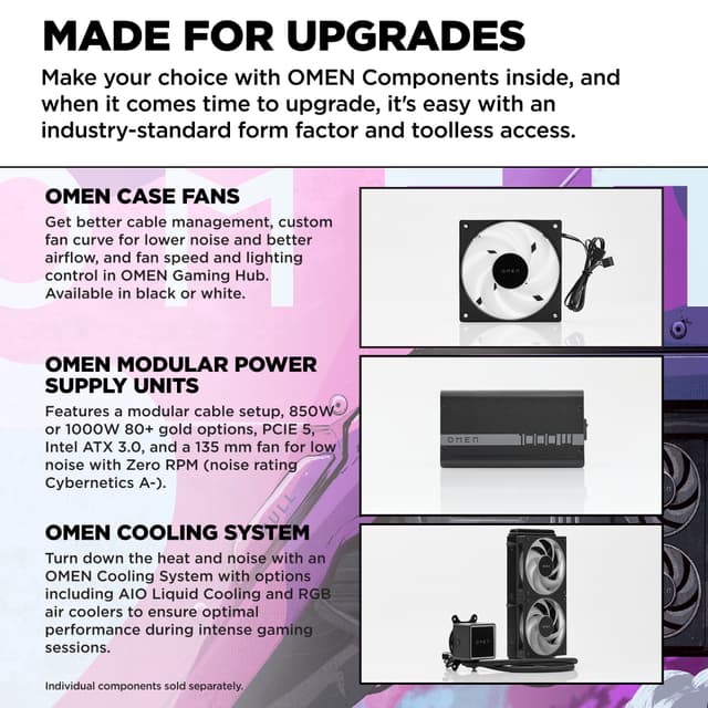 HP OMEN 35L GT16-0850no R7-8700F/16/1TB/5070 stationær gaming computer
