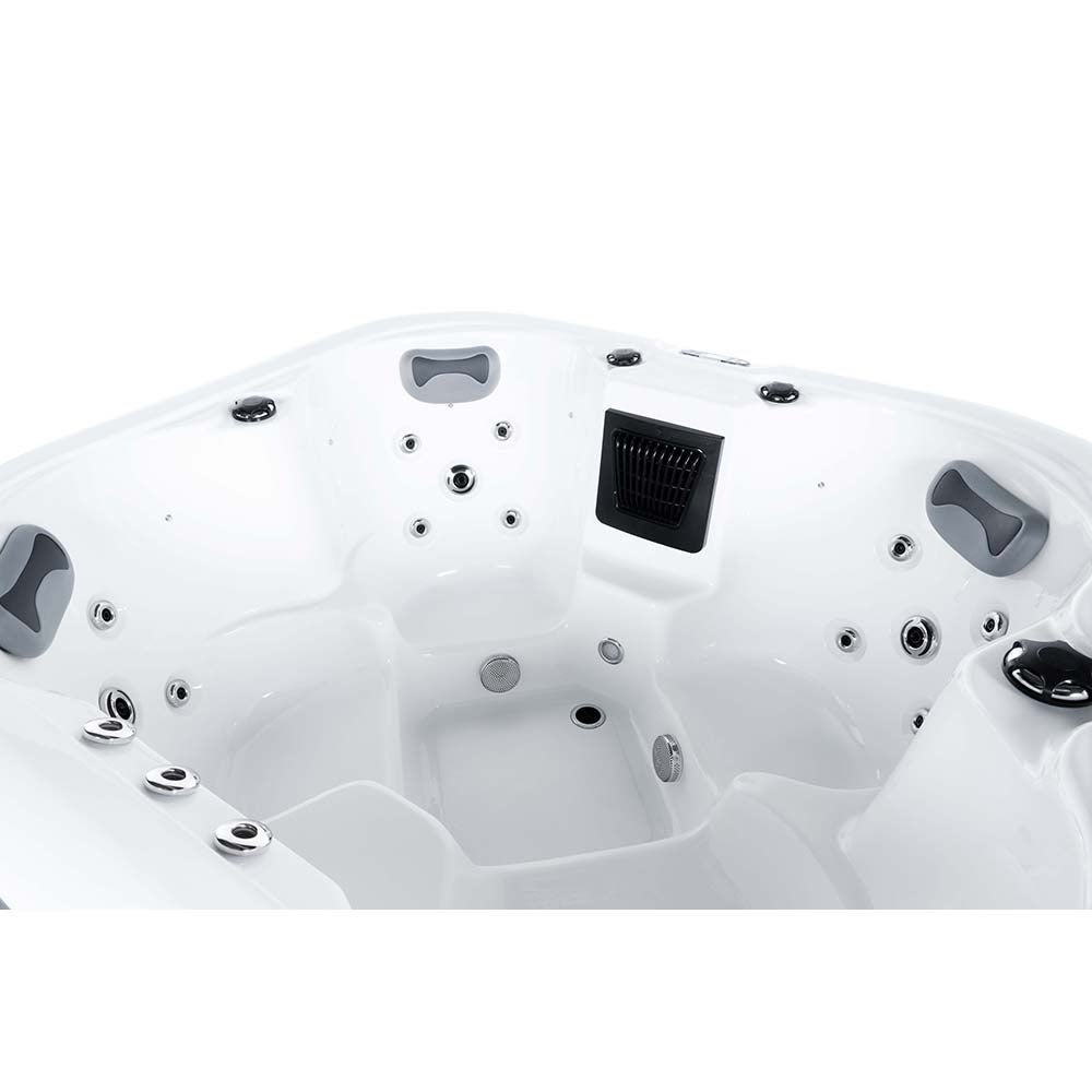 Home Deluxe - Buitenwhirlpool - SEA STAR PURE - Afmetingen 180 x 160 x 79 cm - Incl. verwarming, 19 massagestralen en 15 lampen | Buitenwhirlpool spa voor 4 personen