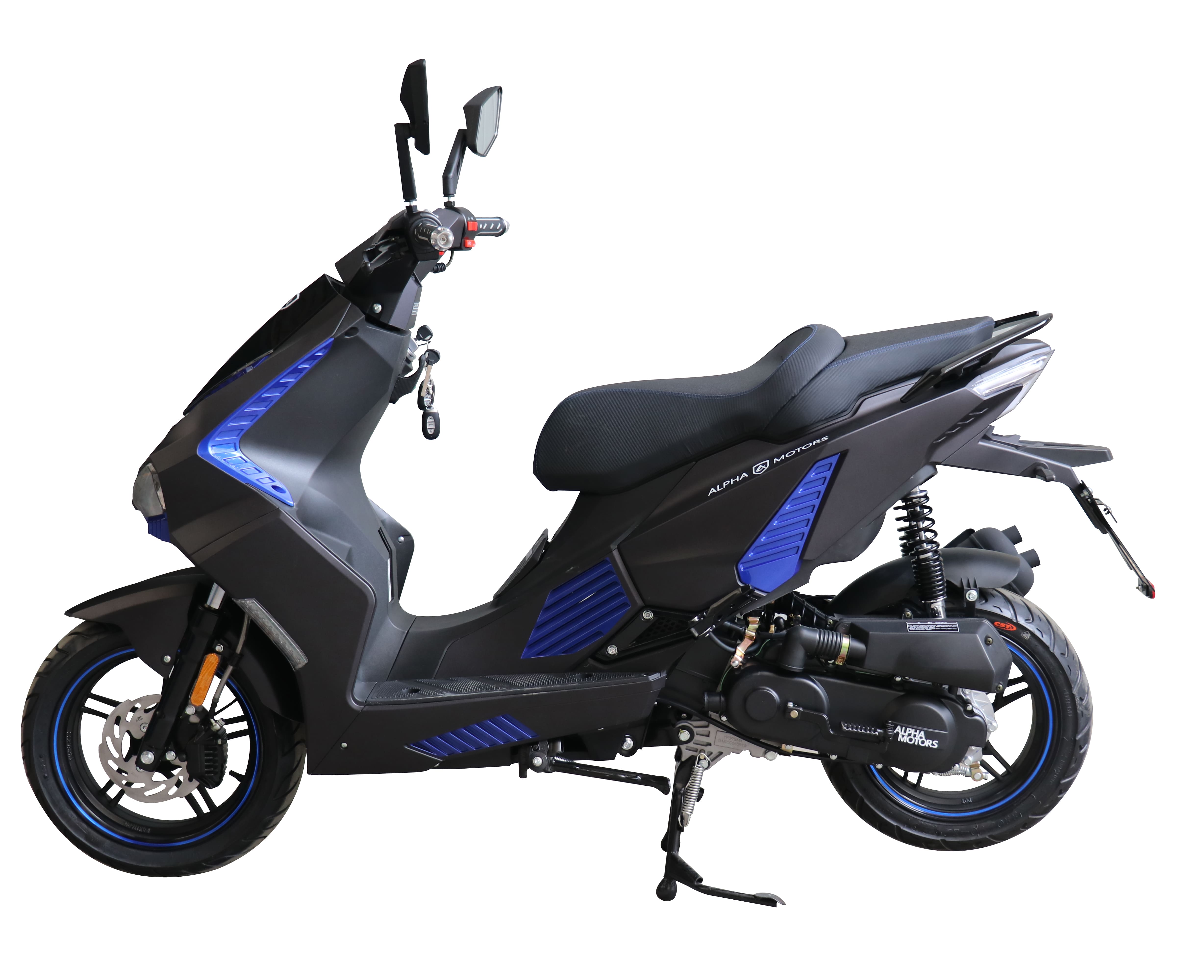 Alpha Motors Motorroller Shark 50 ccm 45 kmh EURO 5 mattschwarz