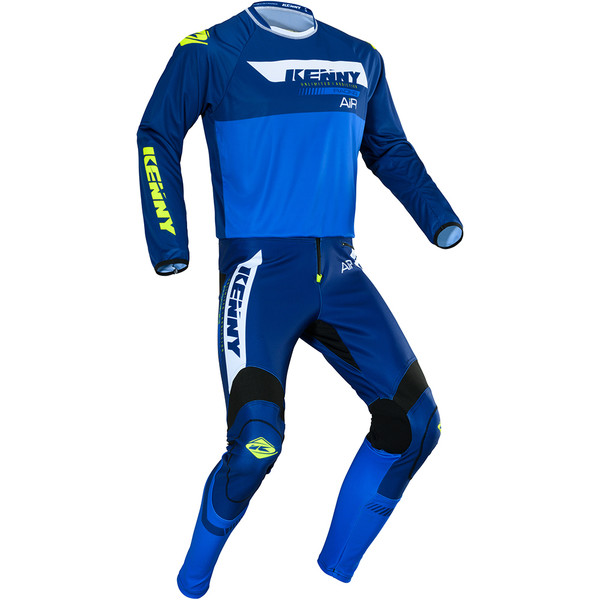 Kenny - Maillot Trial Air Bleu / Jaune