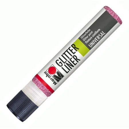 Marabu Glitter-Liner, rosa, 25 ml