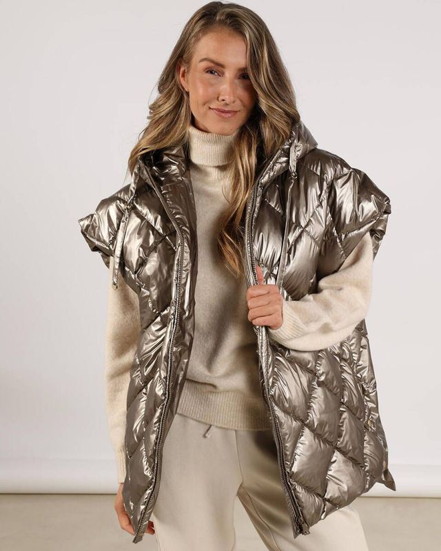 Nukus - Bodywarmer Willow - Taupe - Dames