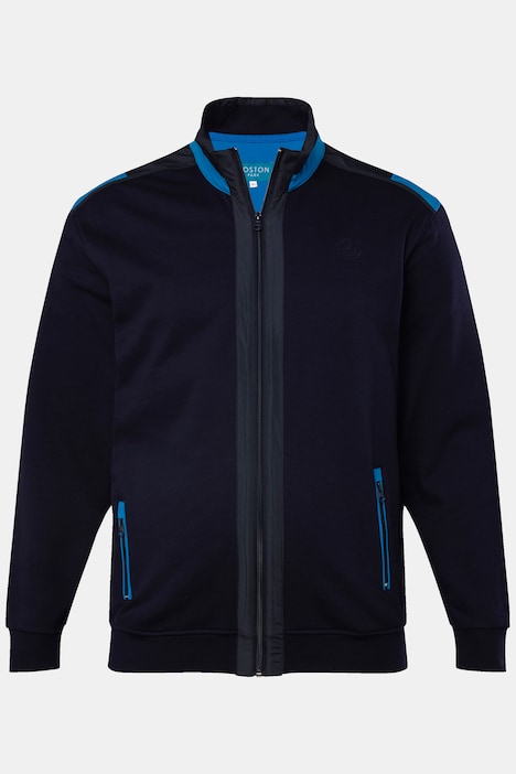 Boston Park Sweatjacke, Web-Einsätze, Stehkragen, Zipper, bis 72/74