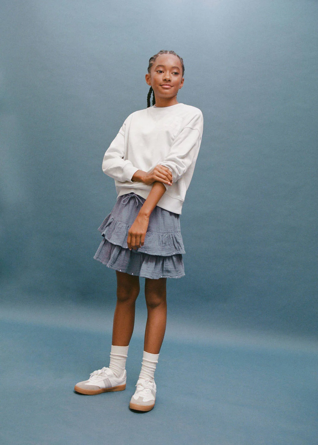 Mango Kids sweater lichtblauw
