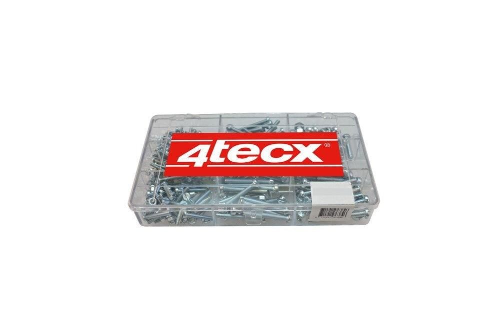 4tecx Assortiment metaalschroeven DIN 84 verzinkt 428-delig - 4095630774