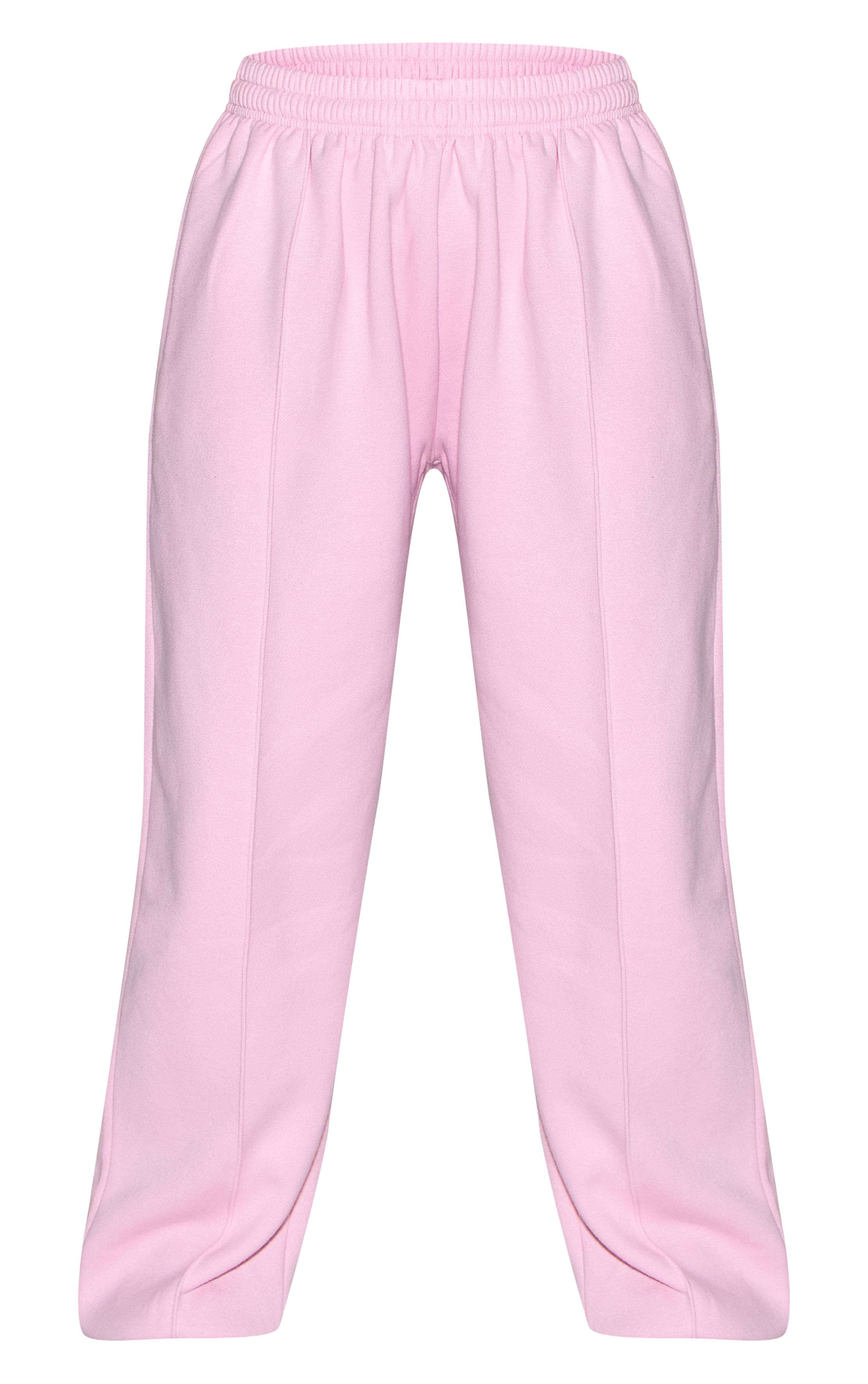 Rose Jogger Oversize À Revers Et Pinces Crème Beurre