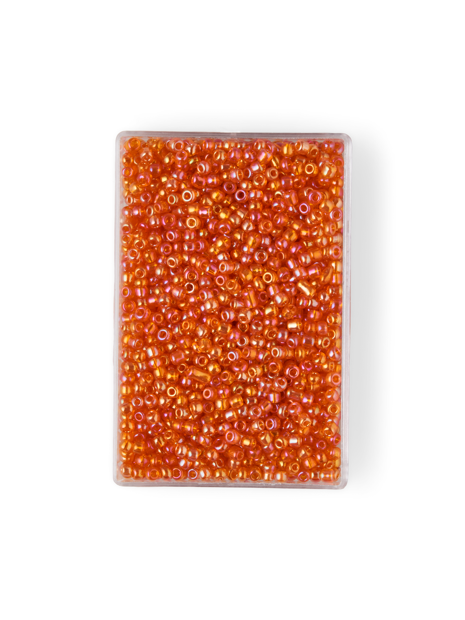 Glasperler | Glas. 2 x 1,5 mm. | Orange