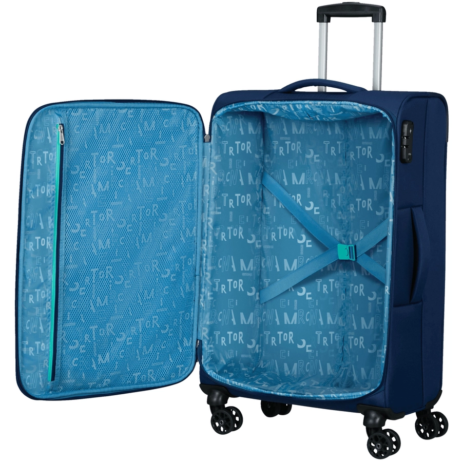 American Tourister Sea Seeker - 4-Rollen-Trolley M 68 cm combat navy