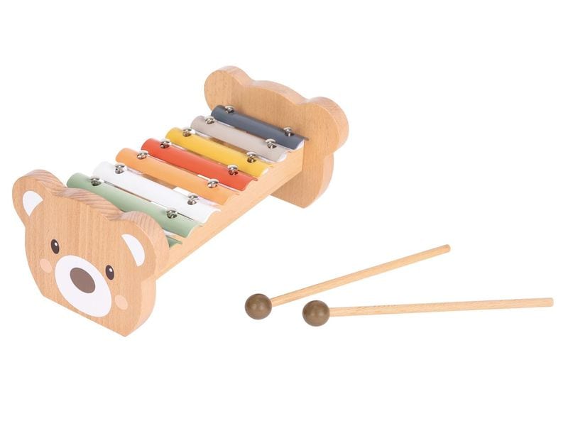 Spielba Holzspielwaren Musikspielzeug Xylophon Bär Hochwertiges Musikinstrument