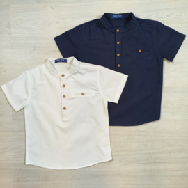 Buttoned shortsleeves boys blouse